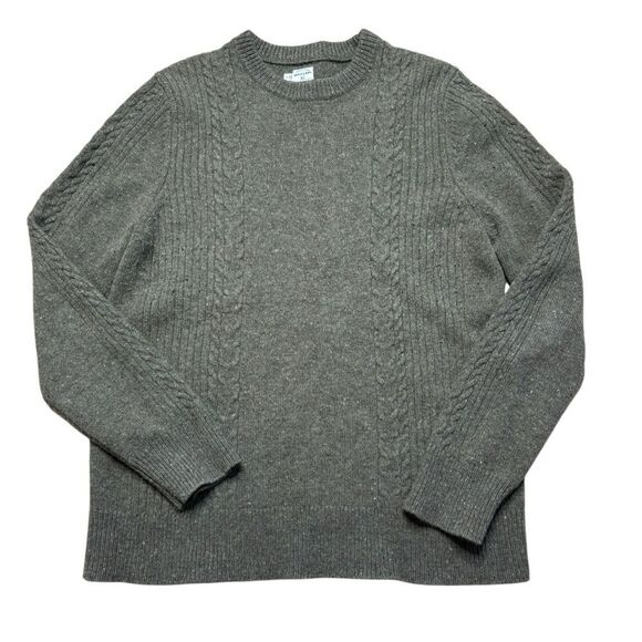 Bridge and Burn Men’s Green Wool Blend Knit Crewneck Sweater Small - Picture 1 of 7